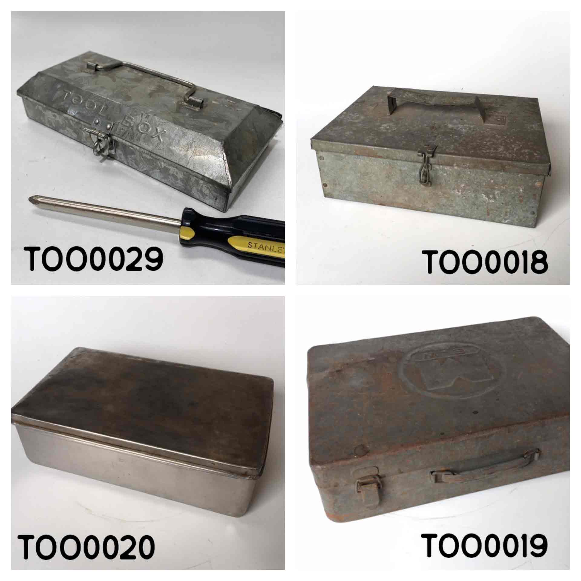 TOOL BOX, Small Galvanised, TOO0020 - Small Metal, TOO0019 - Small Metal EM, TOO0029 - Ex Small Galvanised